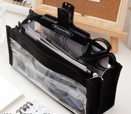 Large Capacity Six-layer Transparent Pen Bag Stationery For Primary School Students