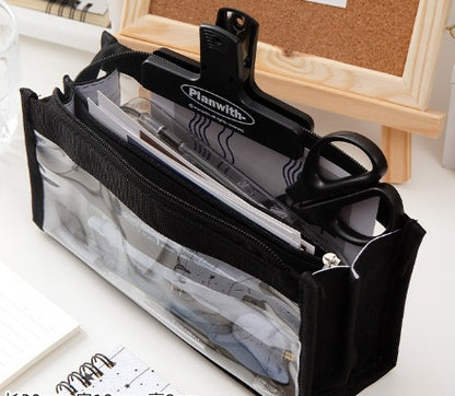 Large Capacity Six-layer Transparent Pen Bag Stationery For Primary School Students