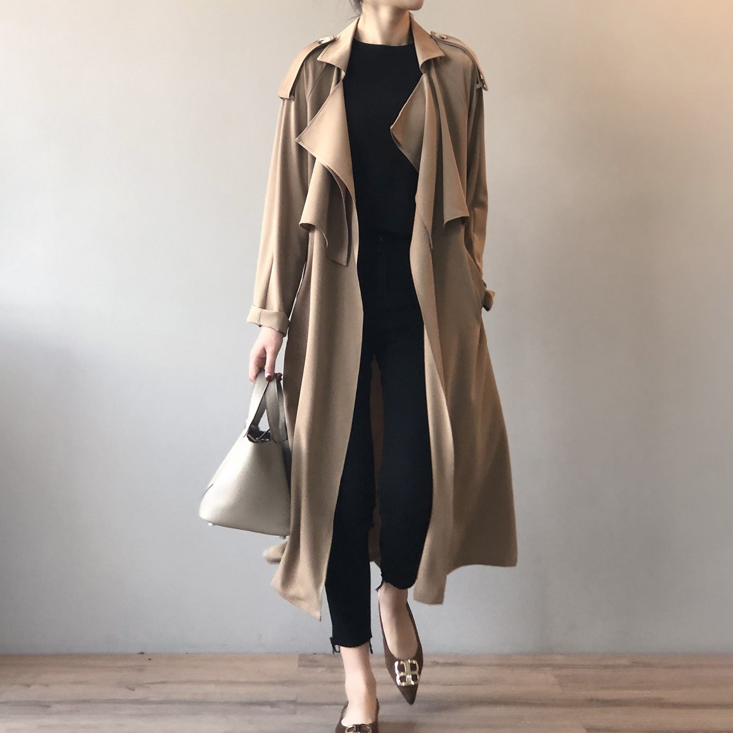 Elegant Long Trench Coat Women's Retro British Style - The Number 1 Things