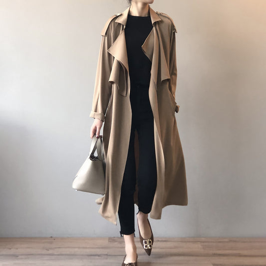 Elegant Long Trench Coat Women's Retro British Style - The Number 1 Things