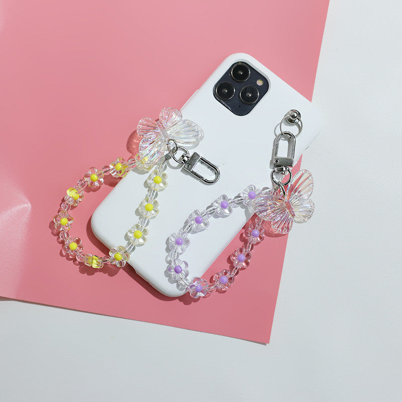 Pastoral Style Wireless Earphone Set Pendant Korean Version Floral Keychain - The Number 1 Things