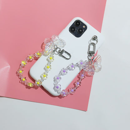 Pastoral Style Wireless Earphone Set Pendant Korean Version Floral Keychain - The Number 1 Things