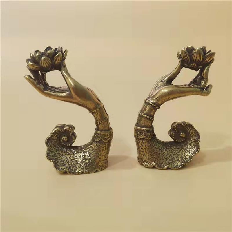Antique Buddha Hand Incense Stick Incense Stove Brass Artifact Tabletop Decoration - The Number 1 Things
