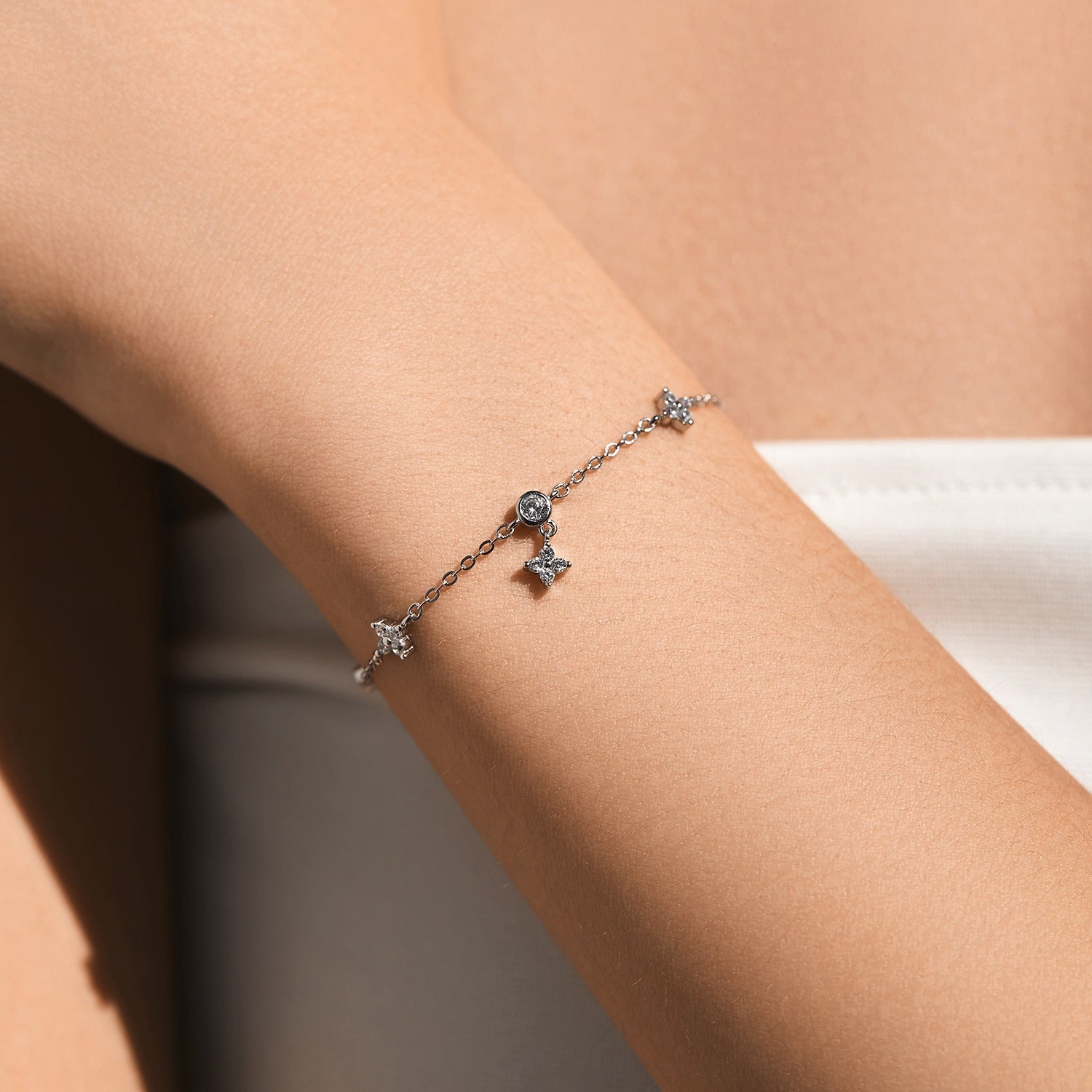 S925 Silver Four Leaf Clover Bracelet - The Number 1 Things