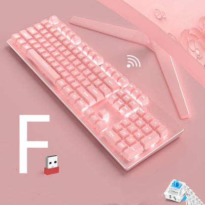 Wireless Mechanical Keyboard Mouse Set Game Office Retro - The Number 1 Things