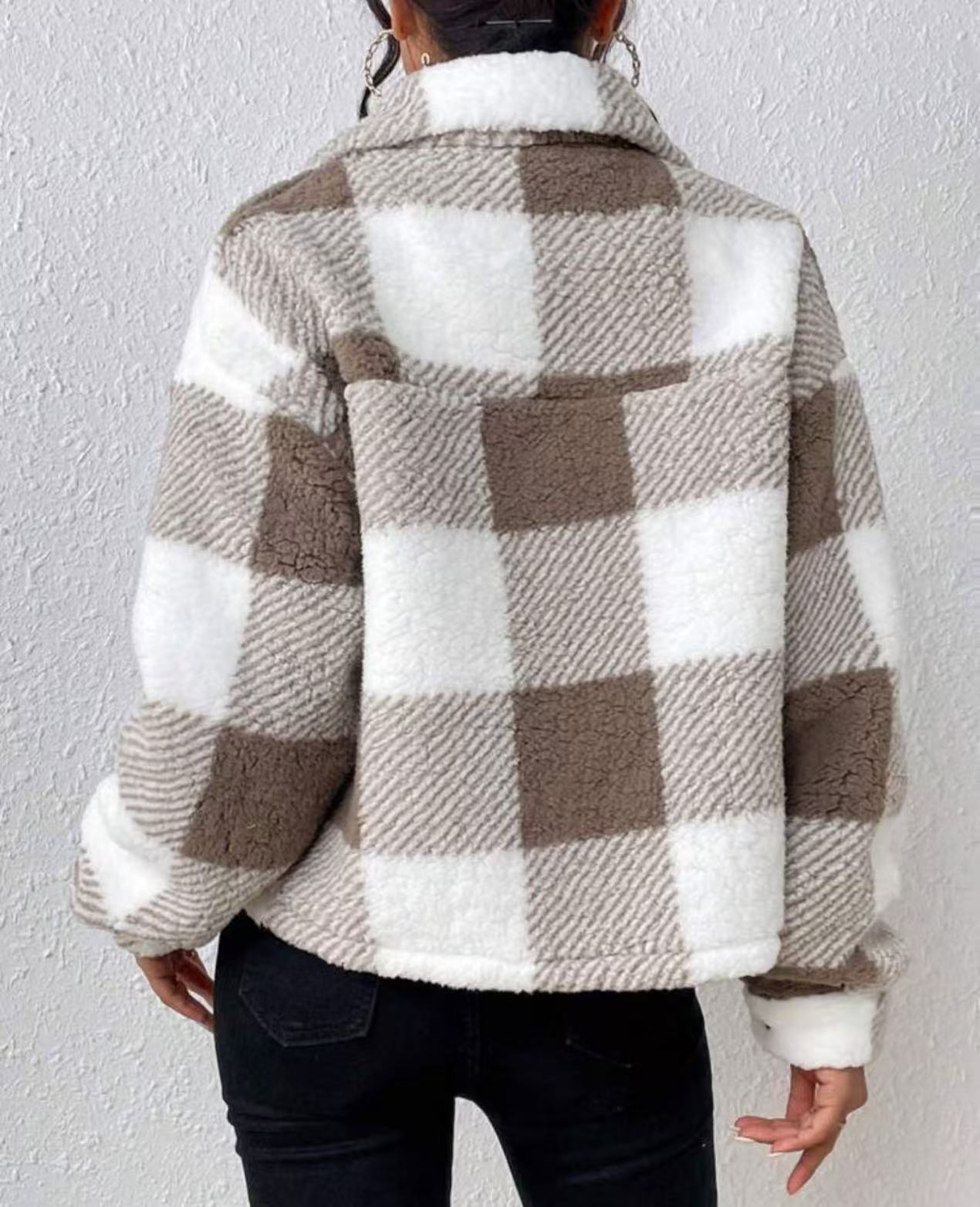 Checked Jacket For Women