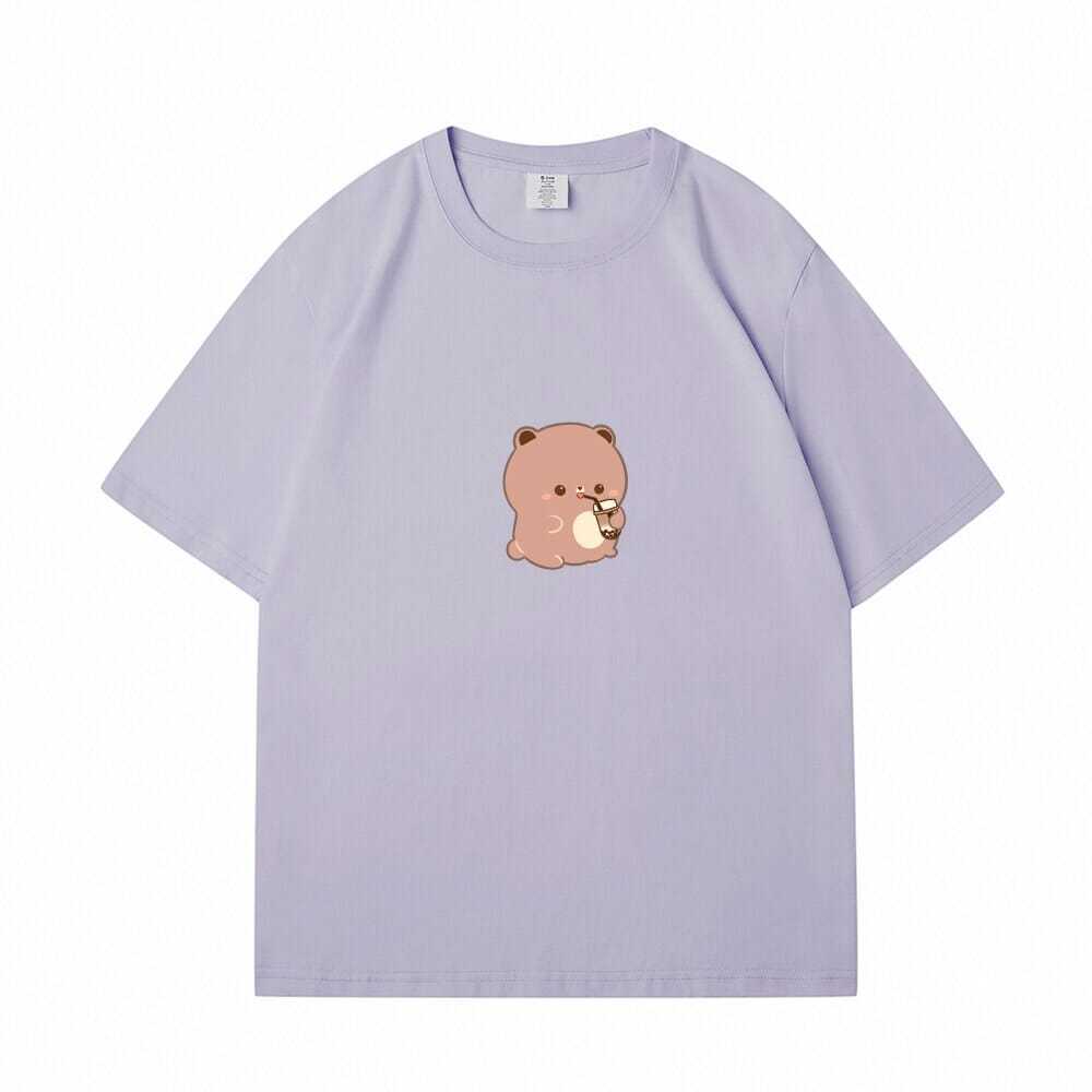 Boba Lovin Boberu Loose Cotton T-shirt - The Number 1 Things