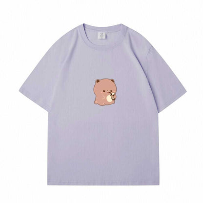 Boba Lovin Boberu Loose Cotton T-shirt - The Number 1 Things