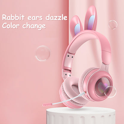 Rabbit Ear Headphones Wireless Luminous Extendable Wheat Headphones - The Number 1 Things
