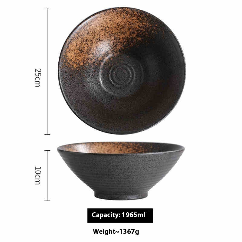 Large Ceramic Tableware Suit Bamboo Hat Large Bowl - The Number 1 Things