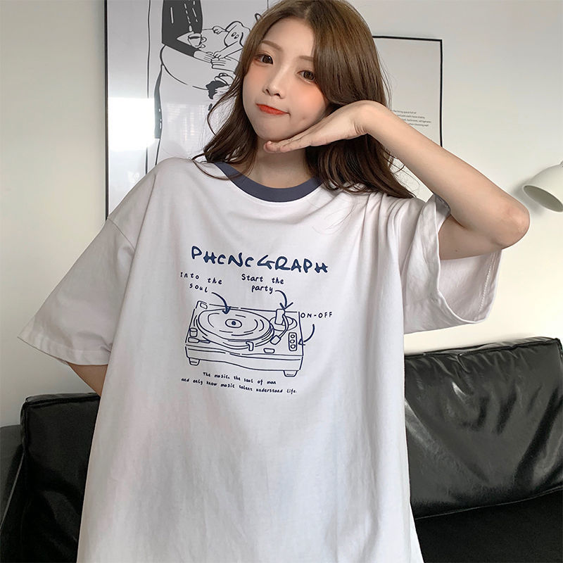 Japanese Style Girlish Style Cotton Short Sleeve T-shirt Women's New - The Number 1 Things