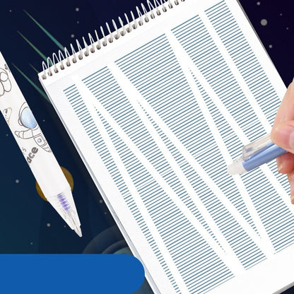 Astronaut Erasable Neutral Pen High Appearance Level Student Easy Erasable Press Moving