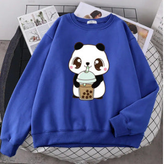 Plus Size Sweater Round Neck Printed Letters Loose Comfortable Top - The Number 1 Things
