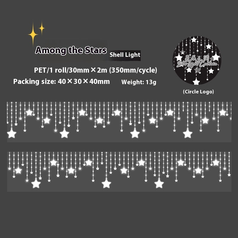 Beautiful Day Shell XINGX Light Curtain Series Hand Account Diy Decoration Material Stickers Tape - The Number 1 Things