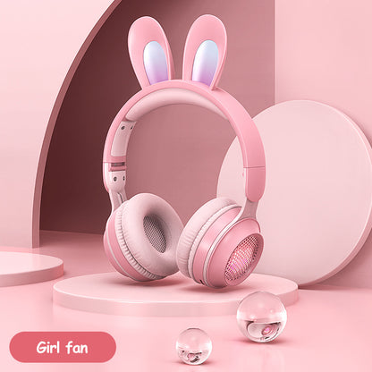 Rabbit Ear Headphones Wireless Luminous Extendable Wheat Headphones - The Number 1 Things