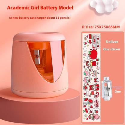 Automatic Cute Children's Pencil Sharpener Roll Portable Electric Pencil Sharpener