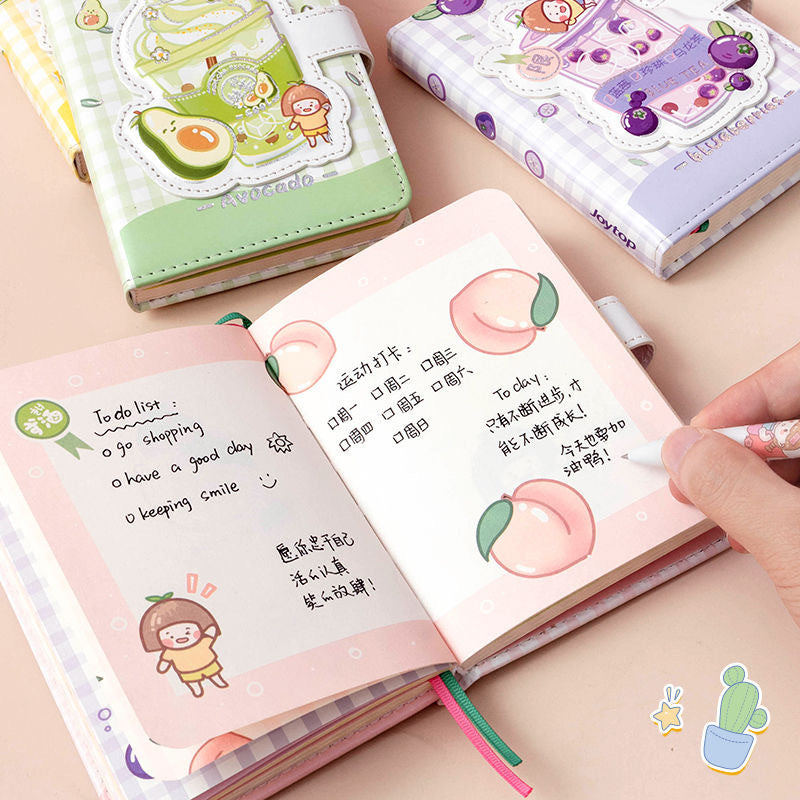 Cute Magnetic Buckle Notebook Girl Heart Hand Ledger - The Number 1 Things