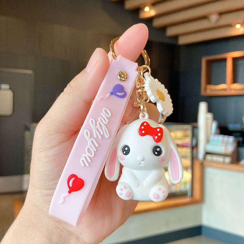 Cute Couple Doll Soft Rubber Keychain - The Number 1 Things