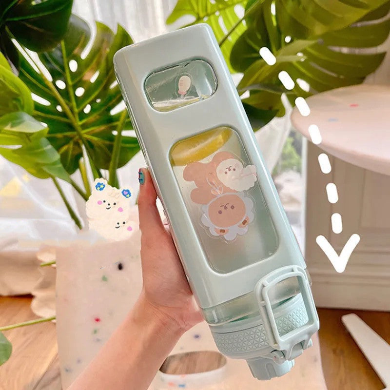 Women's Summer Large Capacity Plastic Sports Bottle - The Number 1 Things
