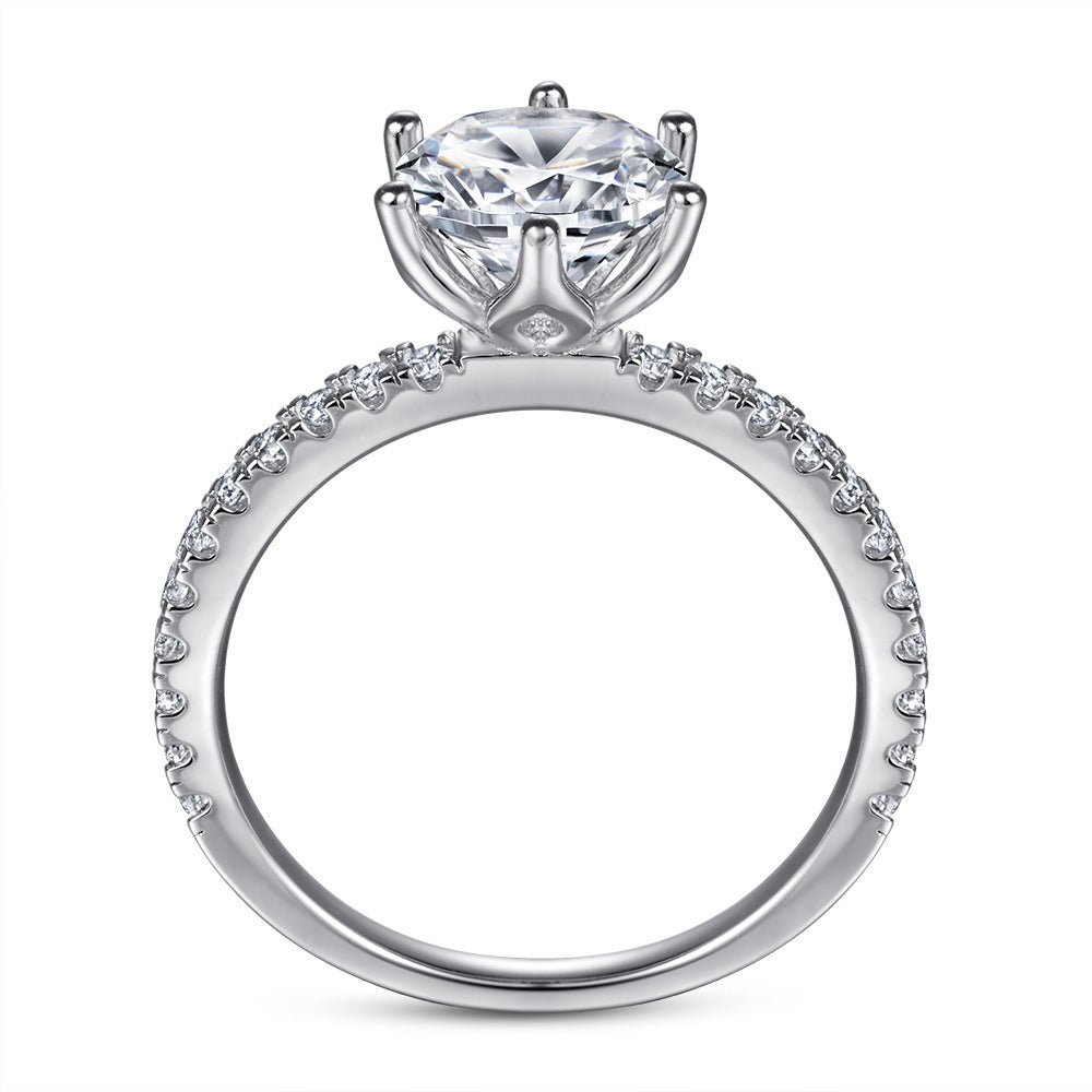 Women's S925 Sterling Silver European And American Fashion Inlaid Zircon Ring - The Number 1 Things