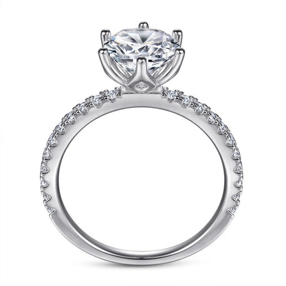 Women's S925 Sterling Silver European And American Fashion Inlaid Zircon Ring - The Number 1 Things