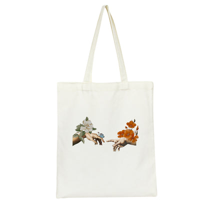 Retro Printed Oil Painting Single Shoulder Canvas Bag - The Number 1 Things