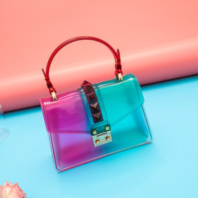 New Fashion Gradient Transparent Jelly Shoulder Bag - The Number 1 Things