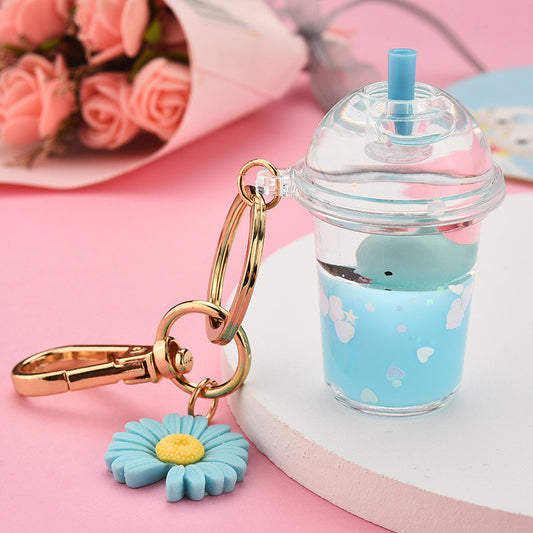 Acrylic Milk Bottle Simulation Milk Tea Cup Keychain - The Number 1 Things