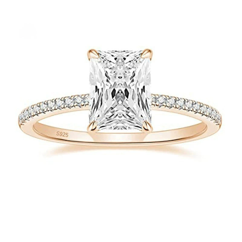 925 Silver Inlay Women's 3CT Rhinestone Ring - The Number 1 Things