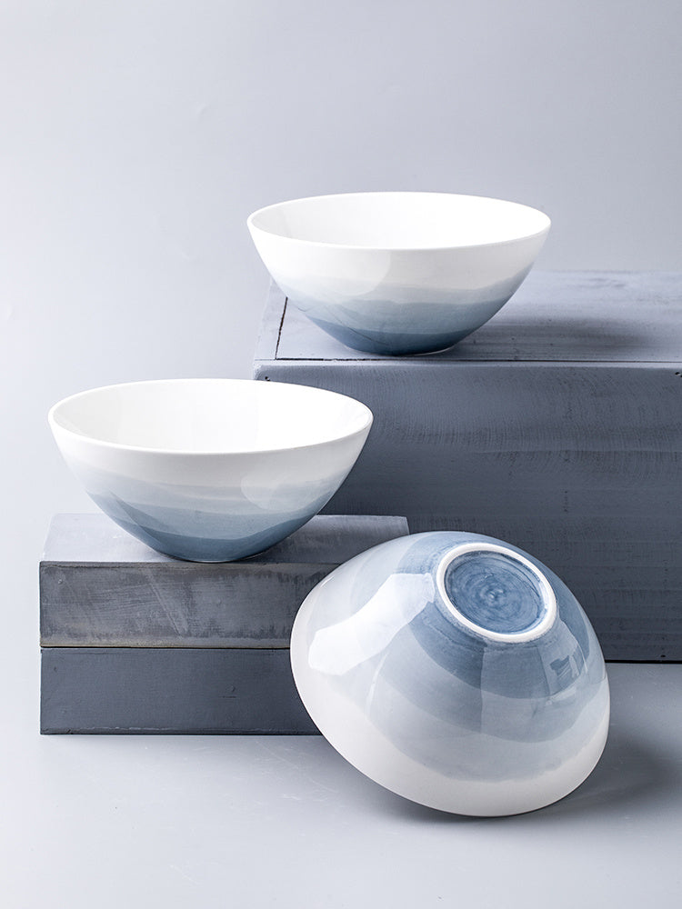 Solid Color Personalized Home Creative Ceramic Noddle Bowl - The Number 1 Things