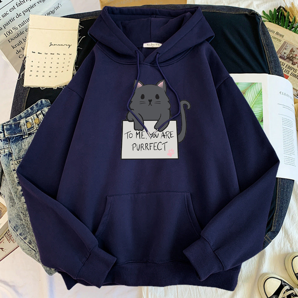 Girls Blank Solid Color Hoodie Sweater - The Number 1 Things