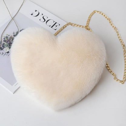 Love Bags For Women Plush Chain Shoulder Bags Valentine's Day Party Bag - The Number 1 Things
