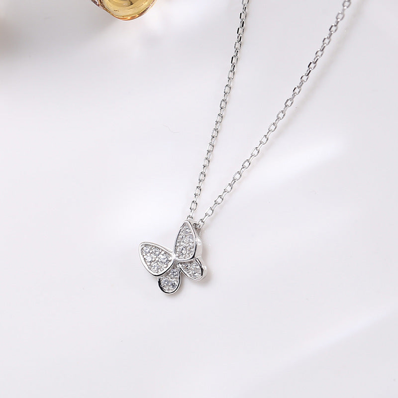 S925 Sterling Silver Butterfly Pendant Necklace - The Number 1 Things