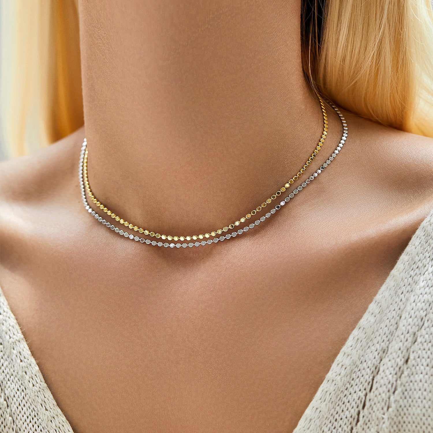 S925 Sterling Silver Minority Simple Choker Choker Women - The Number 1 Things