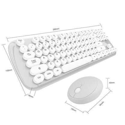 Cute Wireless Keyboard And Mouse Set In Soft Color Options - The Number 1 Things