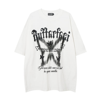 American High Street Butterfly Printed T-shirt For Men And Women - The Number 1 Things