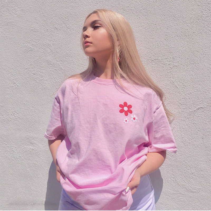 Women's Fashion Monogram Floral T-shirt