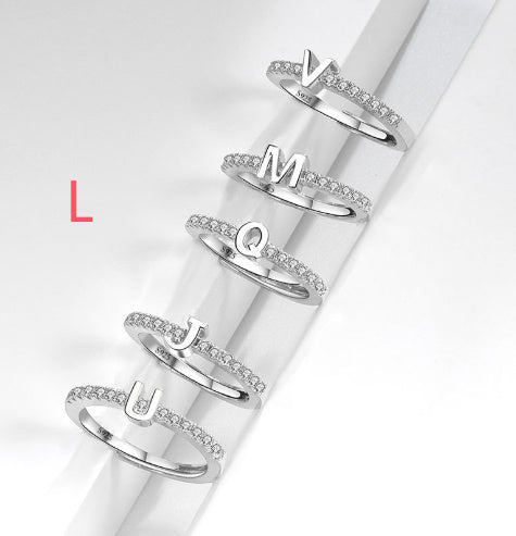 S925 Sterling Silver New Style Micro-inlaid Letters Ring - The Number 1 Things