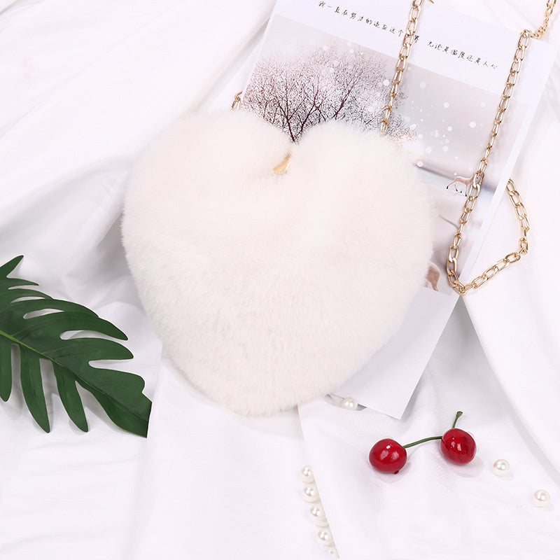 Love Bags For Women Plush Chain Shoulder Bags Valentine's Day Party Bag - The Number 1 Things