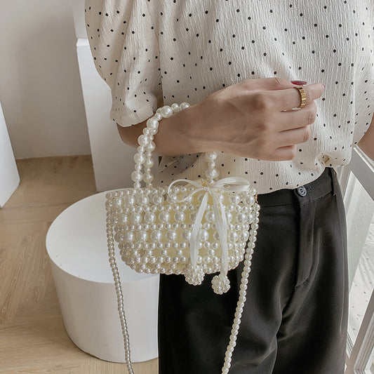 Women's Sweet New Handheld Pearl Chain Messenger Bag - The Number 1 Things