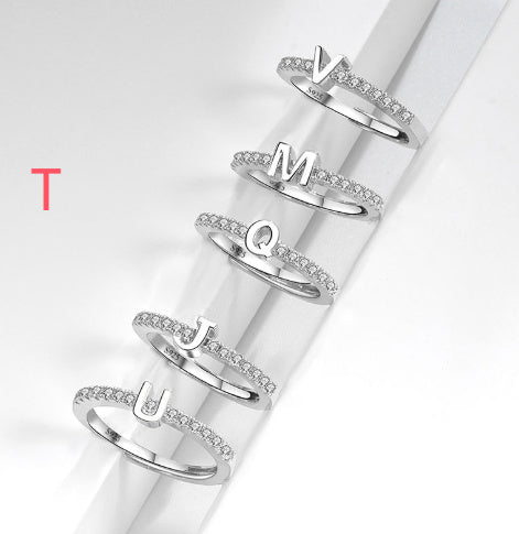 S925 Sterling Silver New Style Micro-inlaid Letters Ring - The Number 1 Things