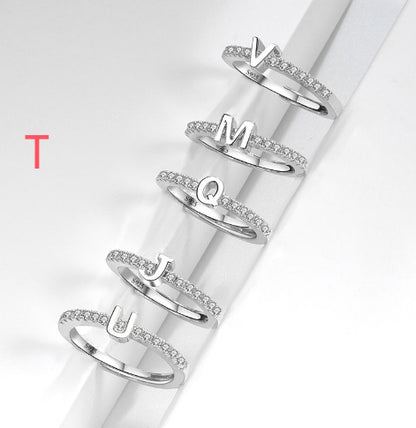 S925 Sterling Silver New Style Micro-inlaid Letters Ring - The Number 1 Things