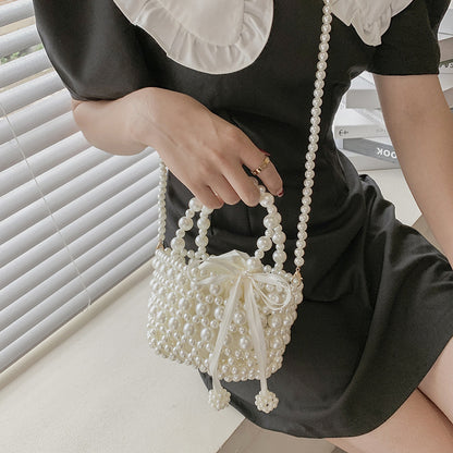 Women's Sweet New Handheld Pearl Chain Messenger Bag - The Number 1 Things