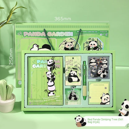 Flower Panda Series Hand Account Gift Box Stationery Suit