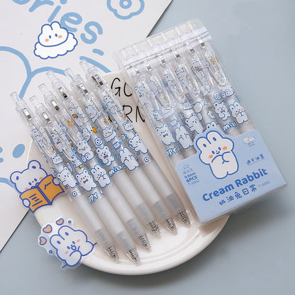 Creative Cute Cartoon Pressing Student Black Signature Gel Pen