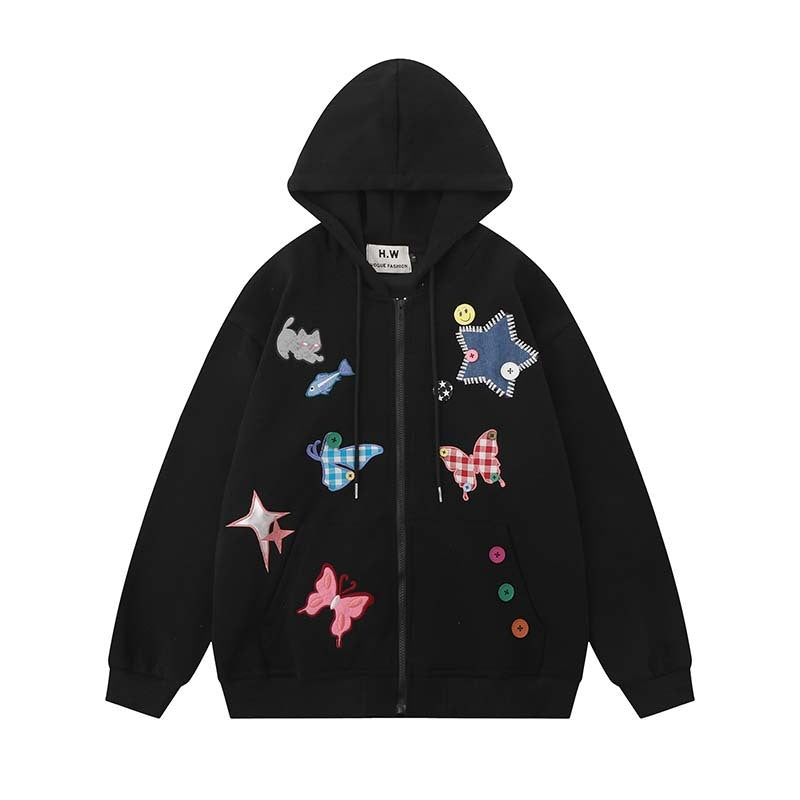 Retro Cute Animal Embroidered Sweater - The Number 1 Things