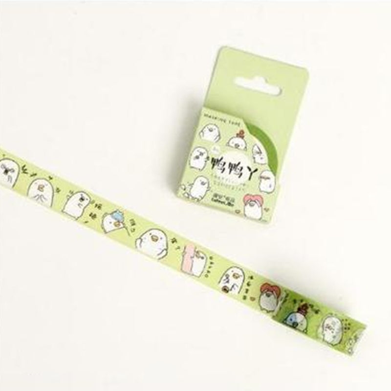 Cute Seal Panda Hamster Animals Masking Washi Tape