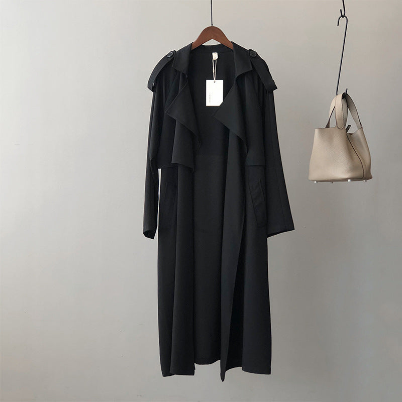Elegant Long Trench Coat Women's Retro British Style - The Number 1 Things