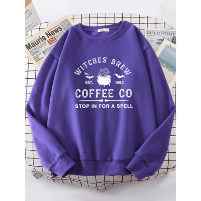 Witches Make Coffee Straight Letter Hoodie Letter Print - The Number 1 Things