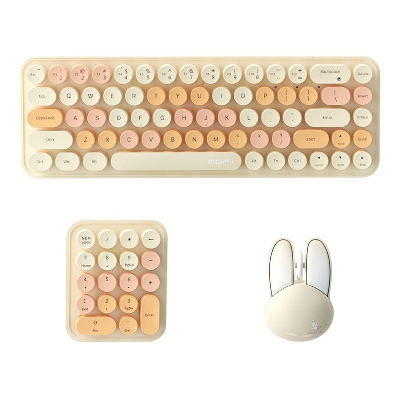 Wireless Keyboard And Mouse Three-piece Suit Cute Portable - The Number 1 Things